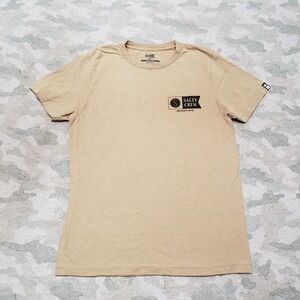 Salty Crew Shirt Mens Small Green Short Sleeve Fishing
